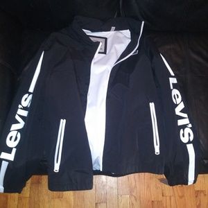LEVI rare black zip up jacket. Size L